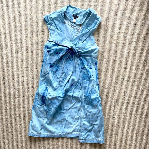 Diesel Asymmetric Denim Dress XS - Picture 1 of 5